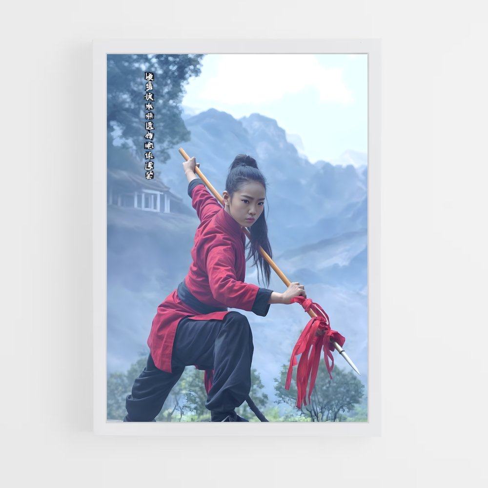 Poster La Petite Guerrière – affiche Kung Fu (vue 3)
